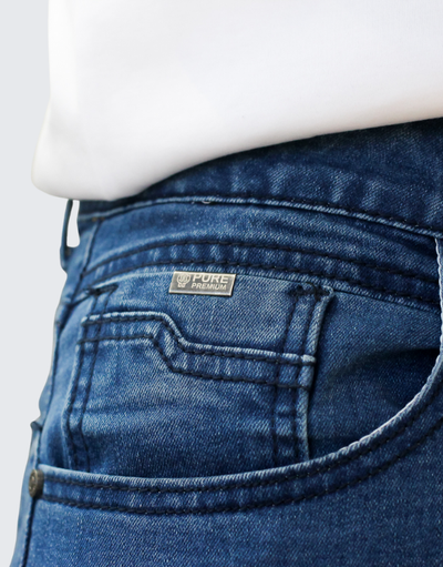 Pure Premium Mens Blue Lorenzo Jeans Slim