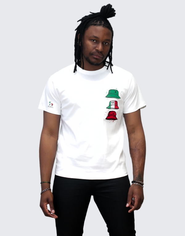 Pure Premium Mens White Taviani Tee