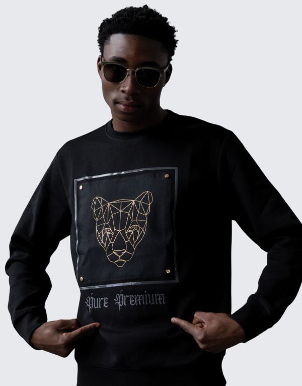 Pure Premium Tortano Sweater In Black