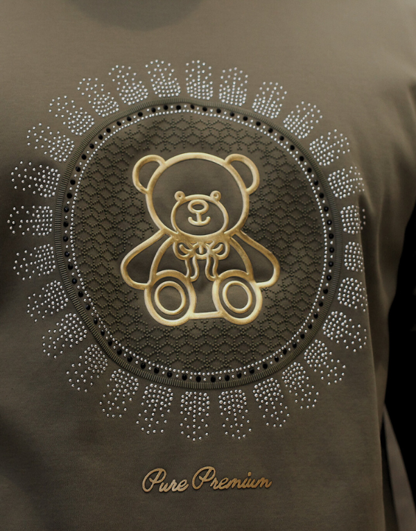 Pure Premium Vitellaro Mens T-Shirts In Military