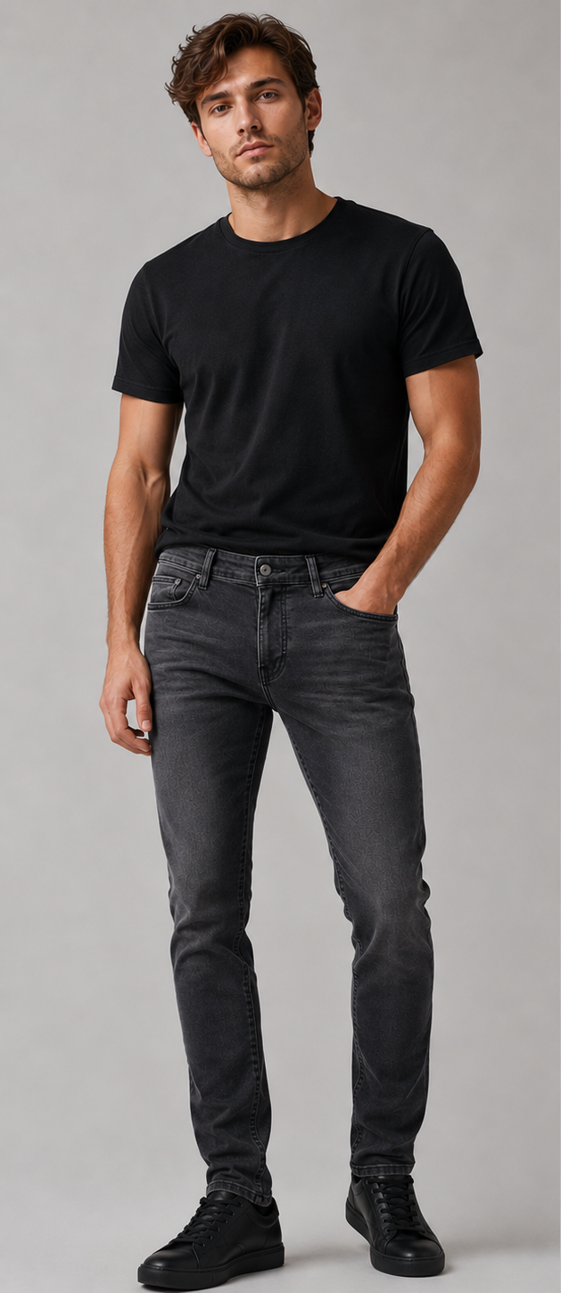 Pure Premium Switch Jeans In Black