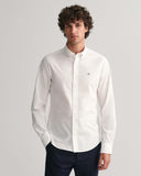 Gant Slim Poplin Shirt In White