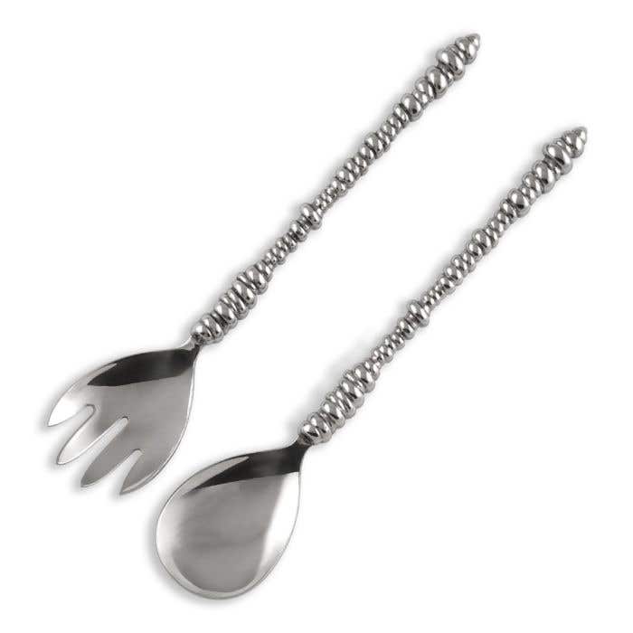 Carrol Boyes Salad Servers-Wound Up