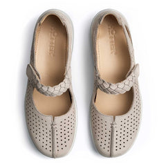 Hotter Ladies Quake II Shoes In Pale Grey