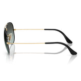 Ray-Ban Unisex Adults Aviator Sunglasses In Black/Gold/Blue
