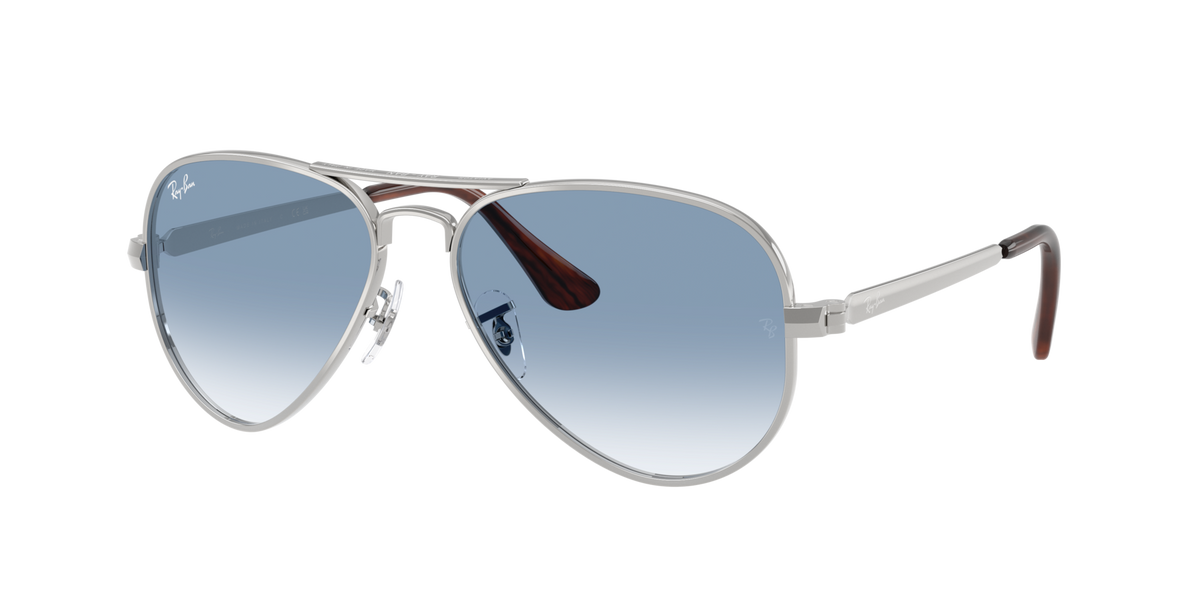 Ray-Ban Blue Lens Sunglasses For Men In Silver