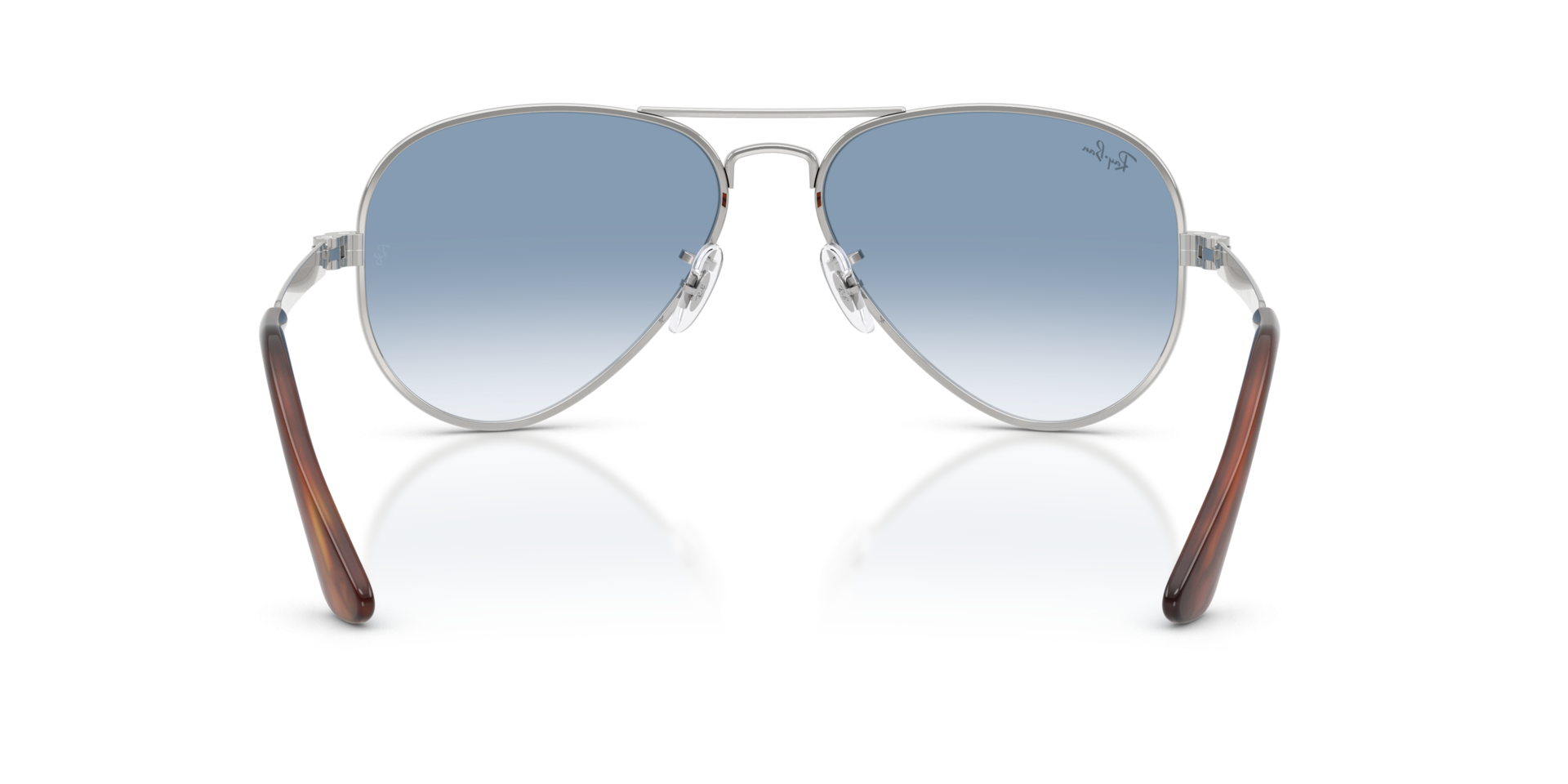 Ray-Ban Blue Lens Sunglasses For Men In Silver