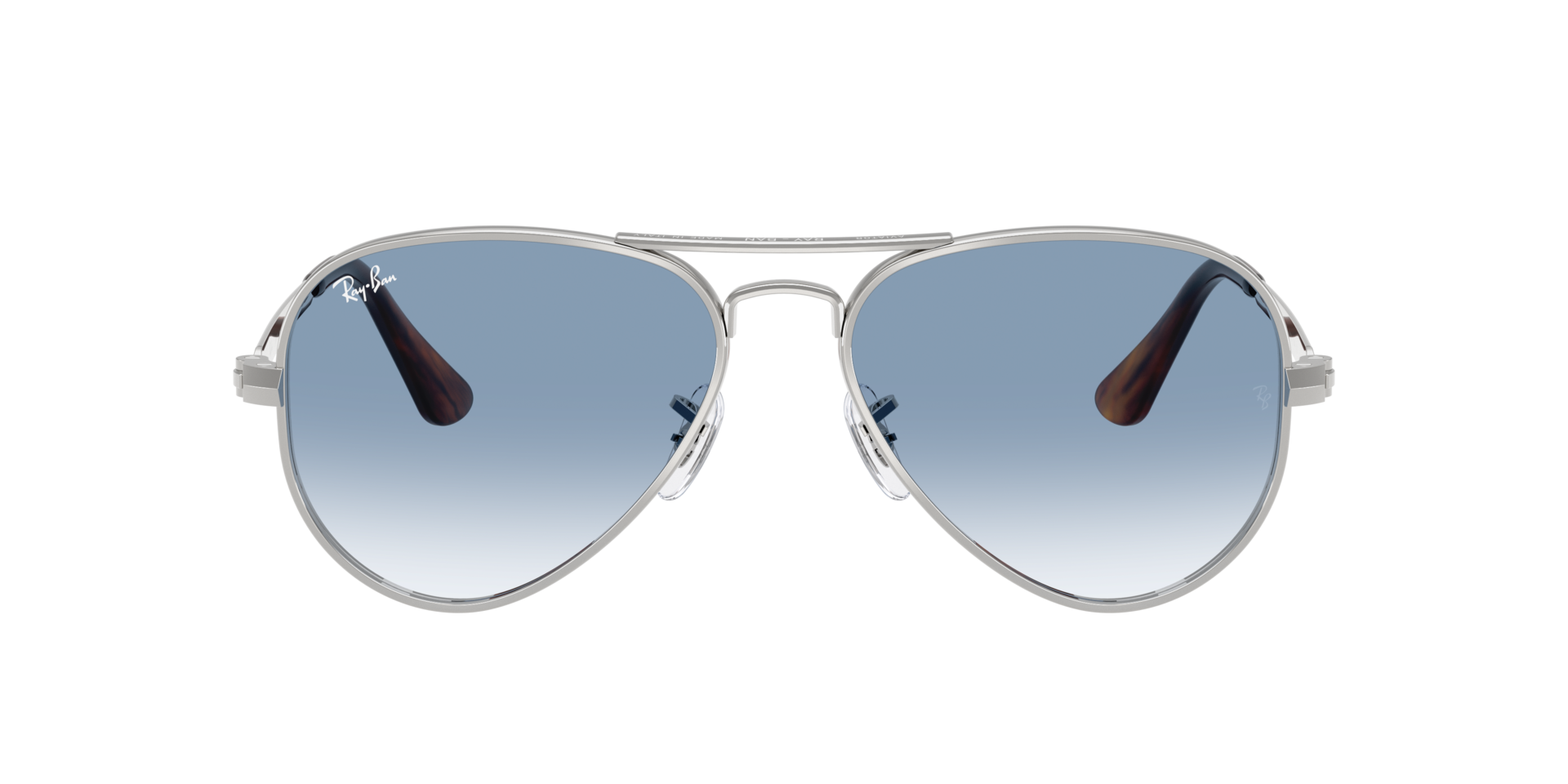 Ray-Ban Blue Lens Sunglasses For Men In Silver