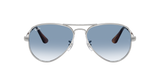 Ray-Ban Blue Lens Sunglasses For Men In Silver