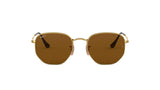 Ray-Ban Brown Lens Sunglasses For Men In Gold