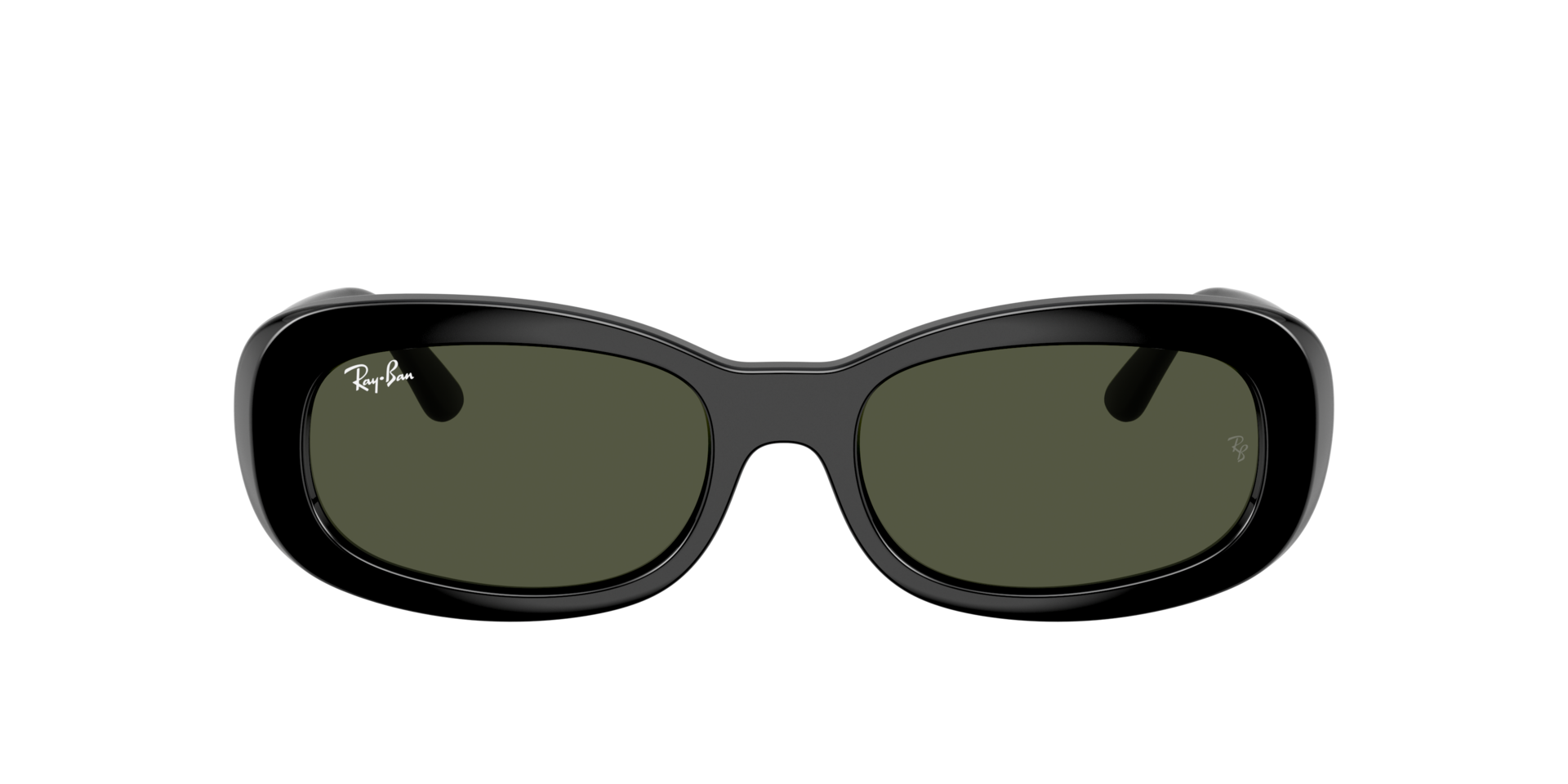 Ray-Ban Oval Frame Sunglasses For Women In Black