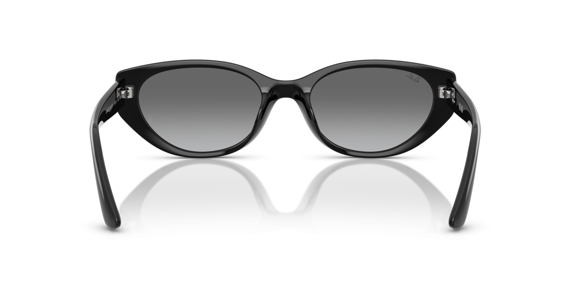 Ray-Ban Womens Oval Gradient Sunglasses In Black