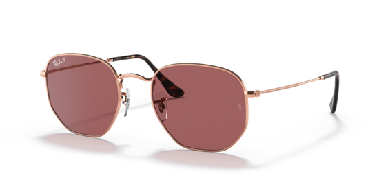 Ray Ban Rb3548N 9202/Af51 Womens Sunglasses In Rose Gold