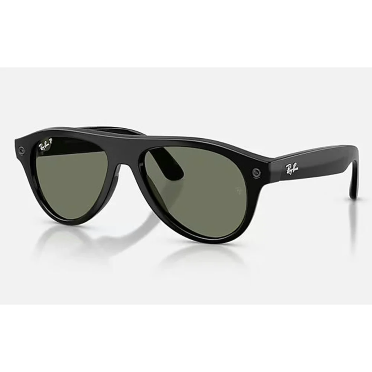 Ray-Ban Meta Aviator Smart Glasses – G15 Green Polarized, Shiny Black(Pre Order)