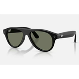 Ray-Ban Meta Aviator Smart Glasses – G15 Green Polarized, Shiny Black(Pre Order)