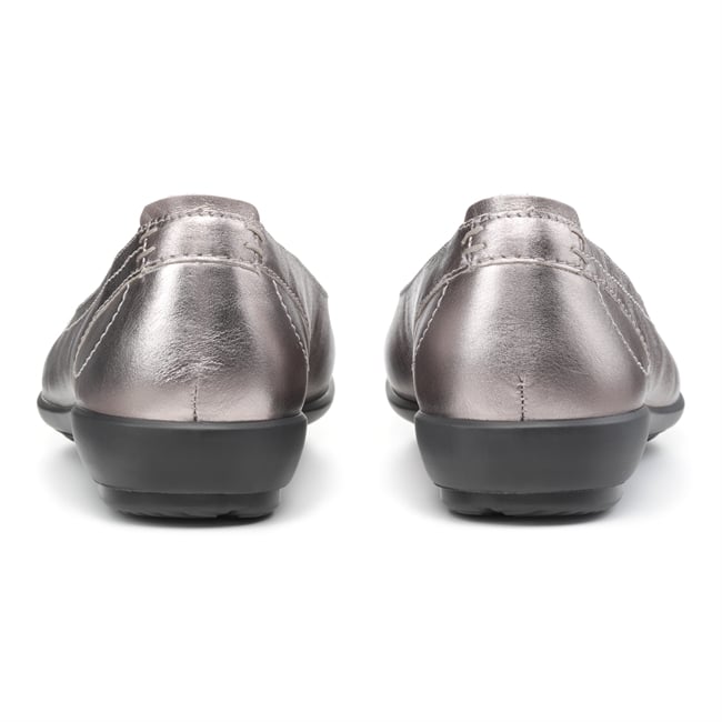 Hotter Womens Robyn II Shoes In Pewter Metallic