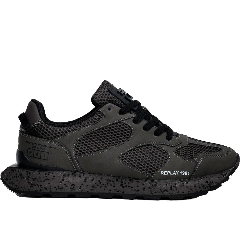 Replay Mens Dean Mesh Sneakers In Grey
