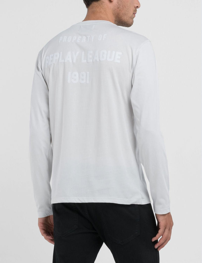 Replay Mens RY Long Sleeves T-Shirt In White