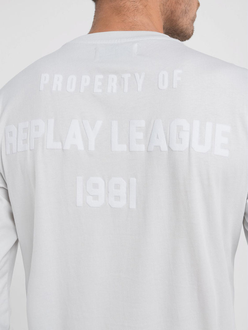 Replay Mens RY Long Sleeves T-Shirt In White
