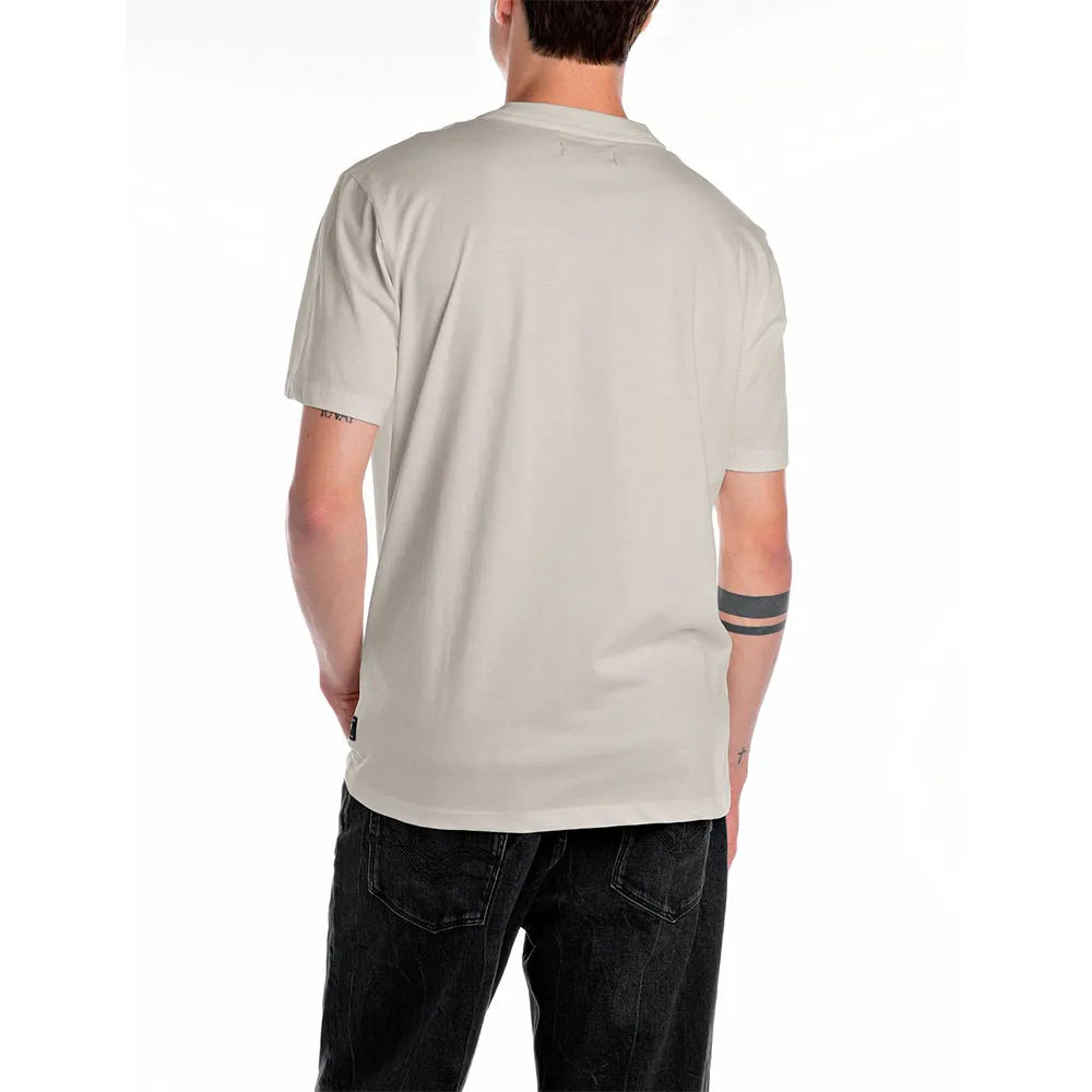 Replay Mens Logo T-Shirt In Sand