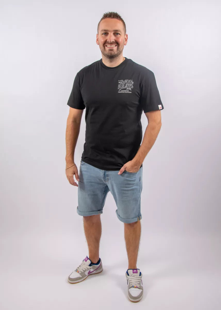 Replay Mens 098 T-Shirt In Black