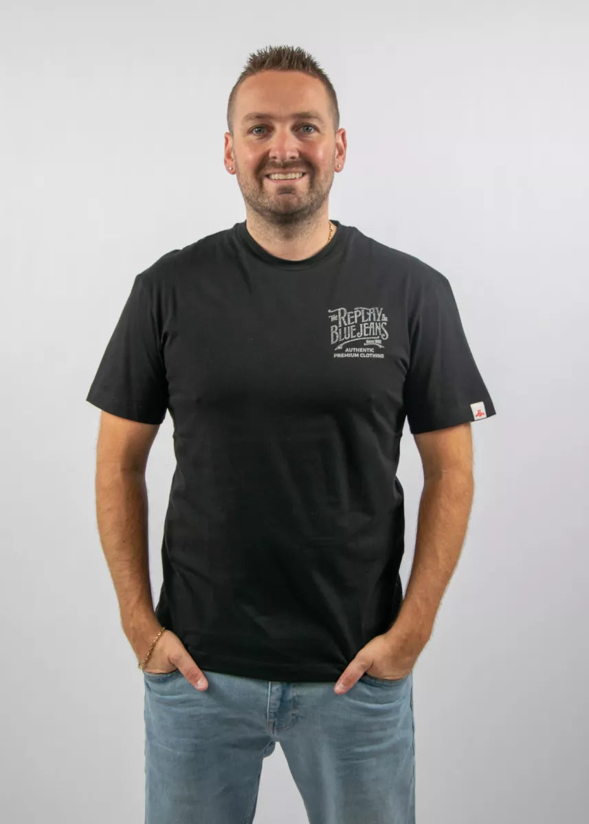 Replay Mens 098 T-Shirt In Black