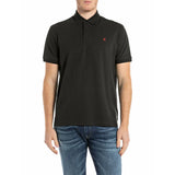 Replay Mens Embroided R Golfer In Black