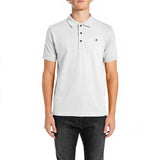 Replay Mens Polo Short Sleeves T-Shirt In White