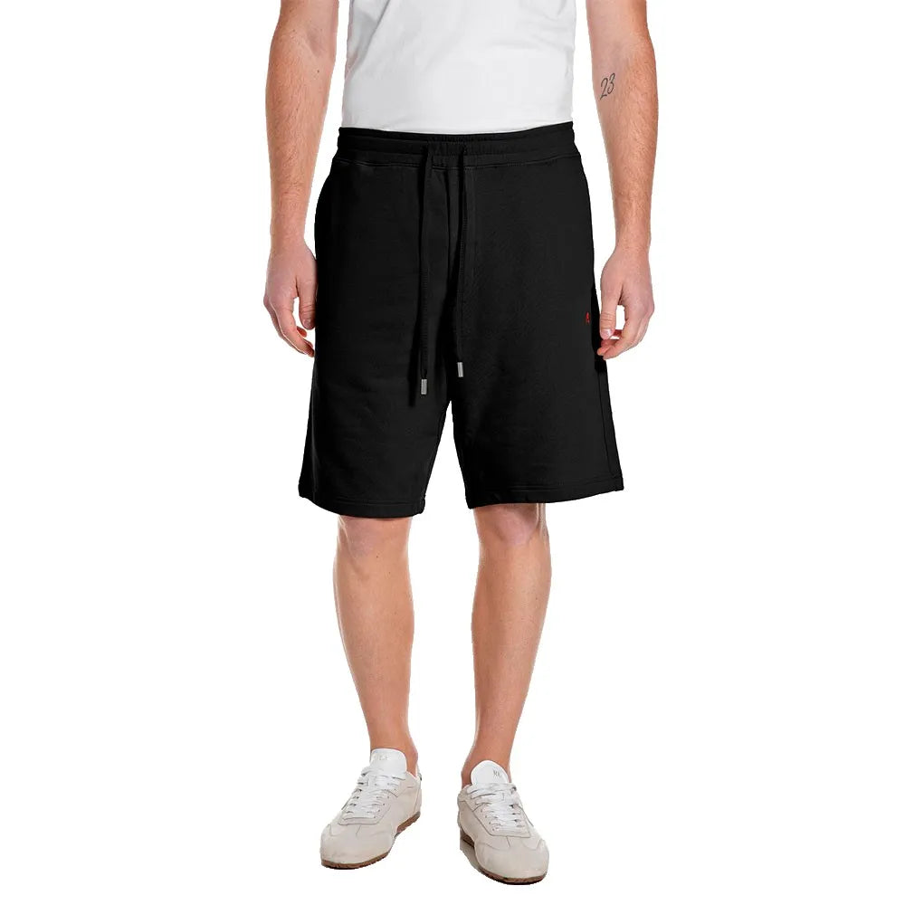 Replay Regular-Fit Terry Sweat Shorts In Black