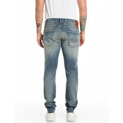 Replay Mens 009 Jeans In Blue Green