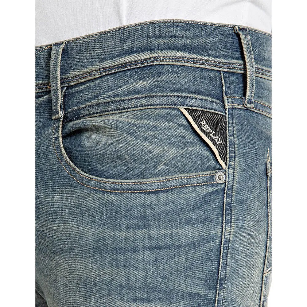 Replay Mens 009 Jeans In Blue Green