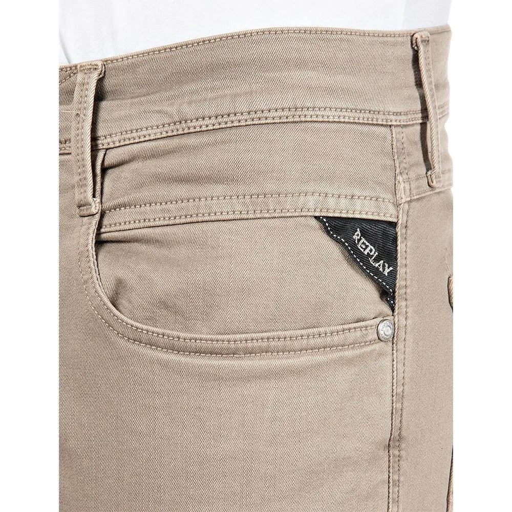 Replay Mens Pants In Tan