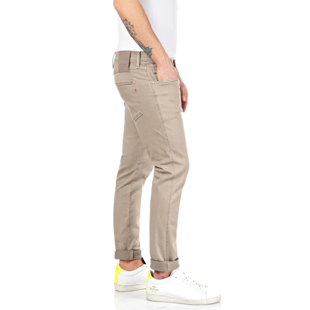 Replay Mens Pants In Tan