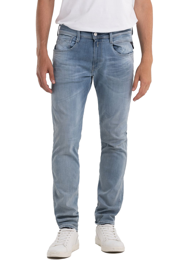 Replay Mens Hyperflex Jean In Grey Denim