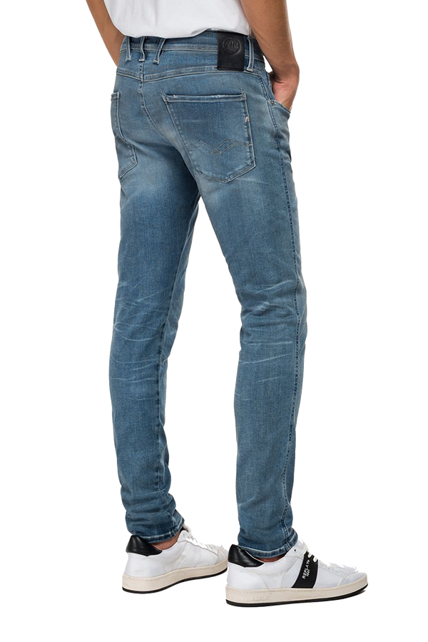 Replay Mens Hyperflex Jean In Grey Denim