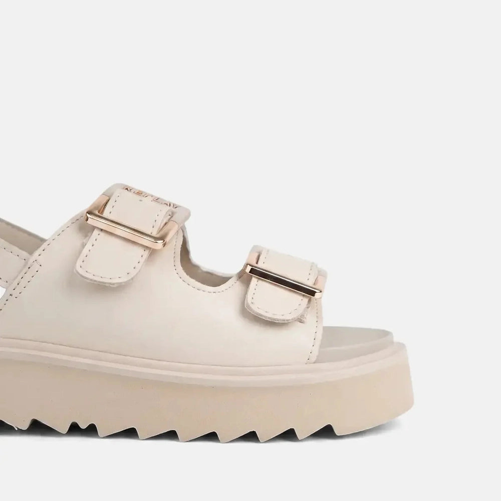 Replay Womens New Alicante Tonal Sandals In Light Beige
