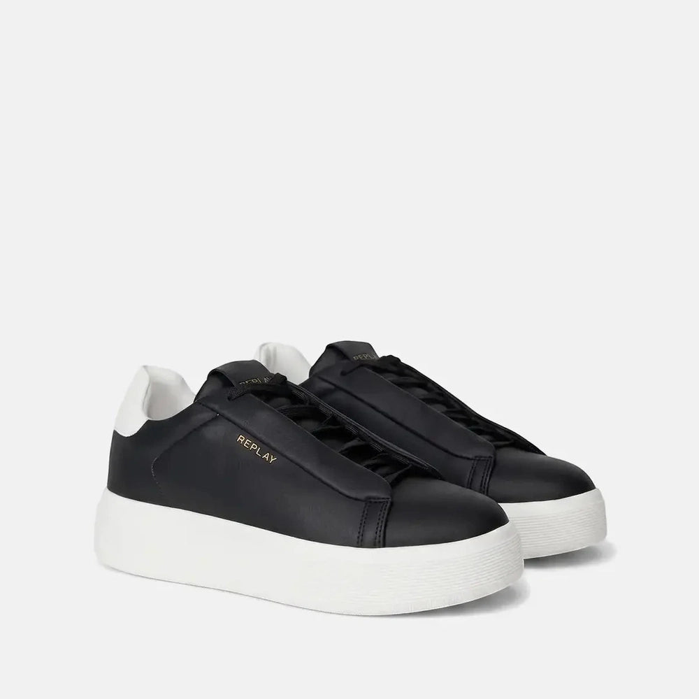 Replay Mens Notting Medium Sneakers In Black