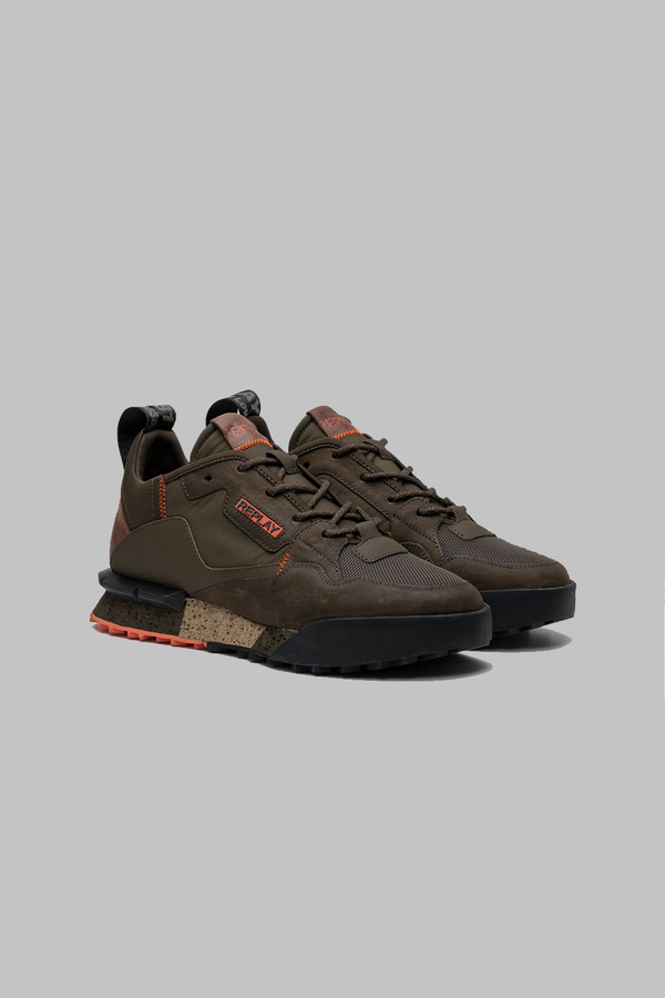 Replay Mens Field Classic X Shoes Military Green