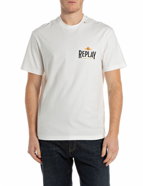 Replay Mens M3279  T-Shirt In White