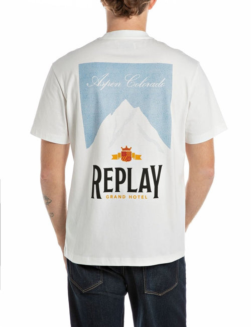 Replay Mens M3279  T-Shirt In White