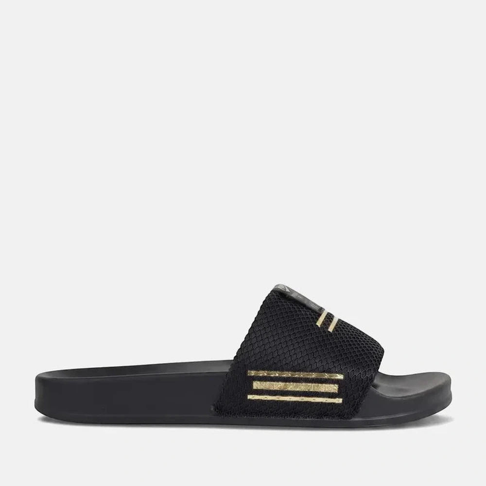 Replay Mens Up Trao Sandals In Black & Platinum