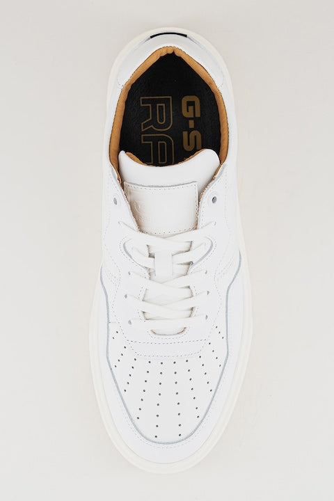 G-Star Raw Mens Postino Lea Shoes White