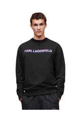 Karl Lagerfeld Mens Sustainable Cotton Sweatshirt In Black