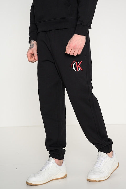 Calvin Klein Mens Graphic Joggers In Black