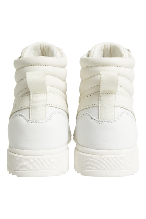 Calvin Klein High Top Lace Up Sneaker In White
