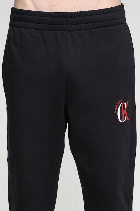 Calvin Klein Mens Graphic Joggers In Black