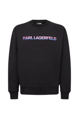 Karl Lagerfeld Mens Sustainable Cotton Sweatshirt In Black