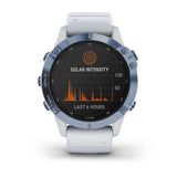 Garmin Fenix 6 Pro Solar Mineral Blue White Straps