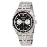 Seiko Gents Chrono Stainless Steel Case Strap Watch In Blue