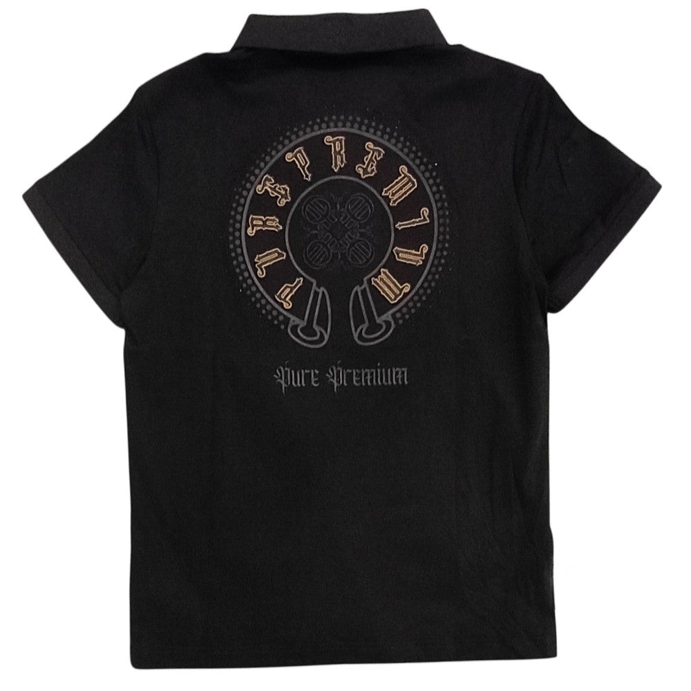 Pure Premium Mens Crea T-Shirt In Black